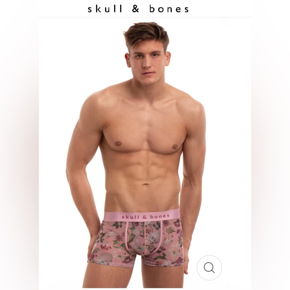 🆕 ☠️ SKULL & BONES DUTCH FLORAL MESH SPORT BRIEF & MESH TRUNK (34-38”) - Picture 10 of 10